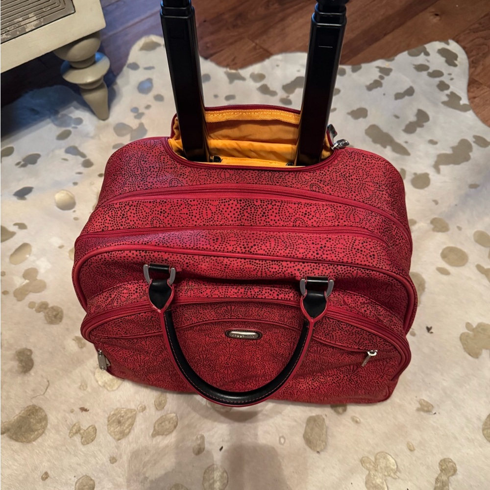 Near New Baggallini Carry On Travel Bag with telescoping Handle